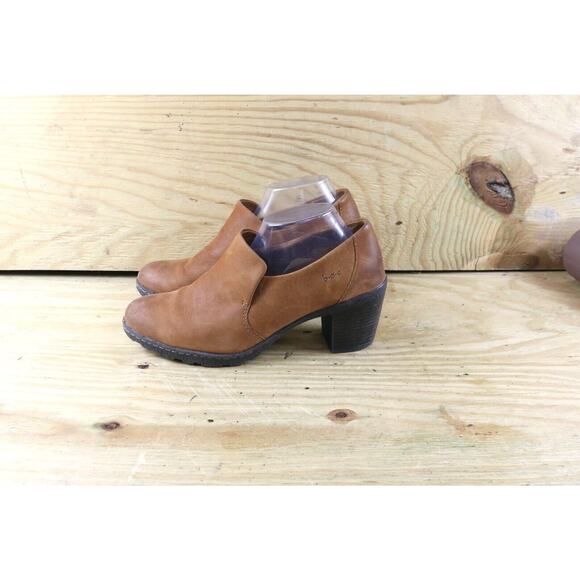Born Concepts BOC Boots Womens 11 Brown Leather Bootie Ankle Shoes - Picture 1 of 8